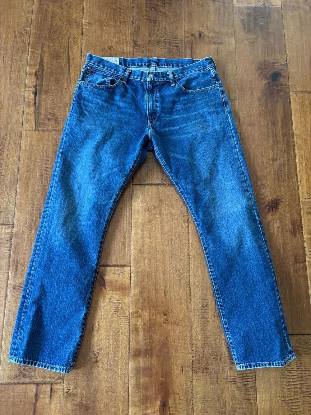Polo Ralph Lauren Authentic Dungarees Blue Denim Jeans Men's Size 36x32